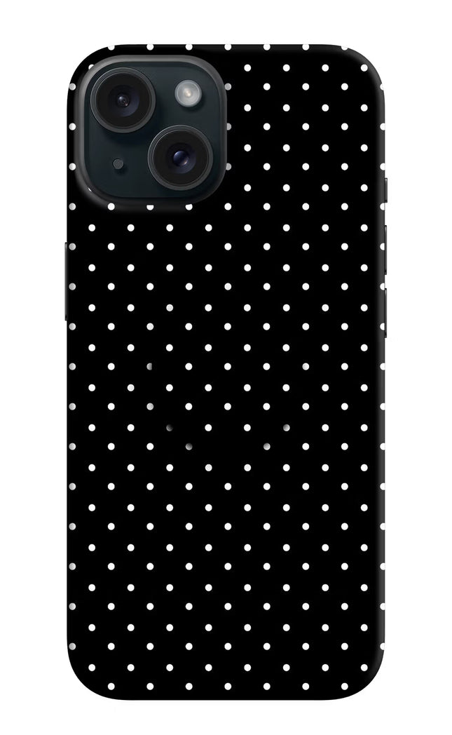 White Dots iPhone 15 Plus Pop Case by Casekaro