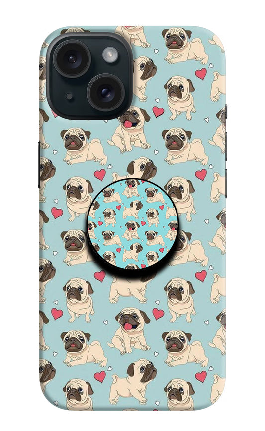 Pug Dog iPhone 15 Plus Pop Case by Casekaro