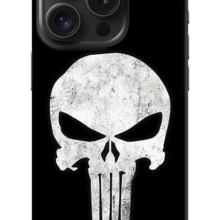 Punisher Skull iPhone 15 Pro Hard Case Back Cover by Casekaro
