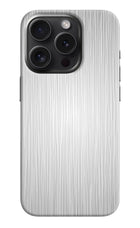 Wooden Grey Texture iPhone 15 Pro Hard Case Back Cover by Casekaro