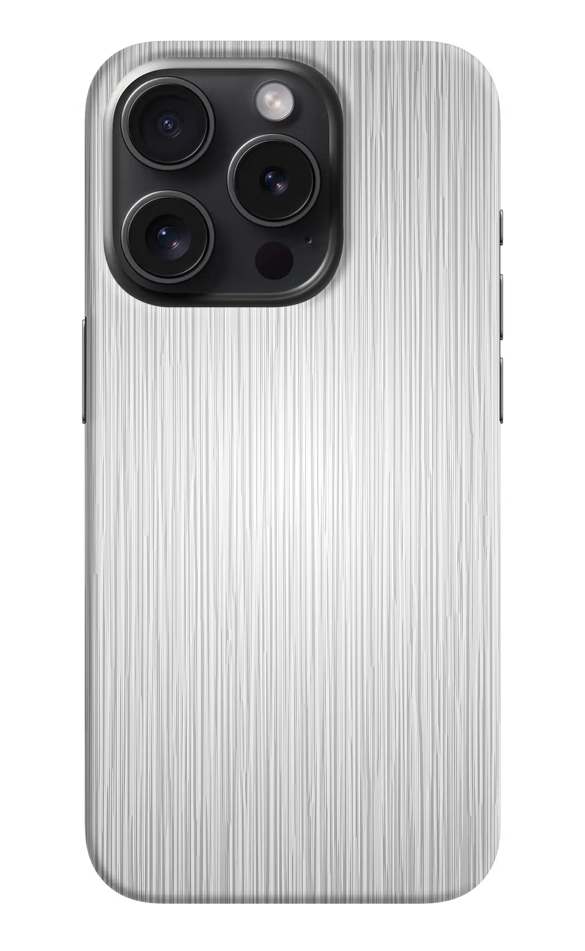 Wooden Grey Texture iPhone 15 Pro Hard Case Back Cover by Casekaro