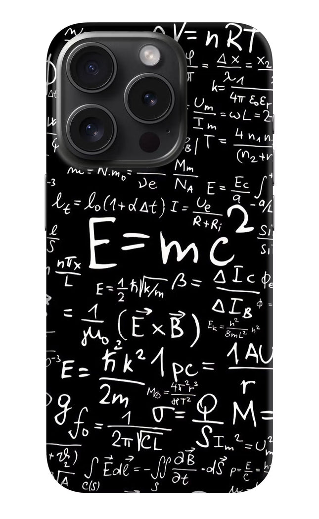 Physics Formula iPhone 15 Pro Hard Case Back Cover by Casekaro