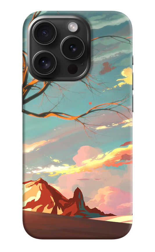 Scenery iPhone 15 Pro Hard Case Back Cover by Casekaro