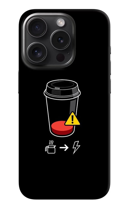 Coffee iPhone 15 Pro Hard Case Back Cover by Casekaro