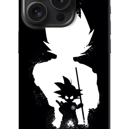 Goku Shadow iPhone 15 Pro Hard Case Back Cover by Casekaro
