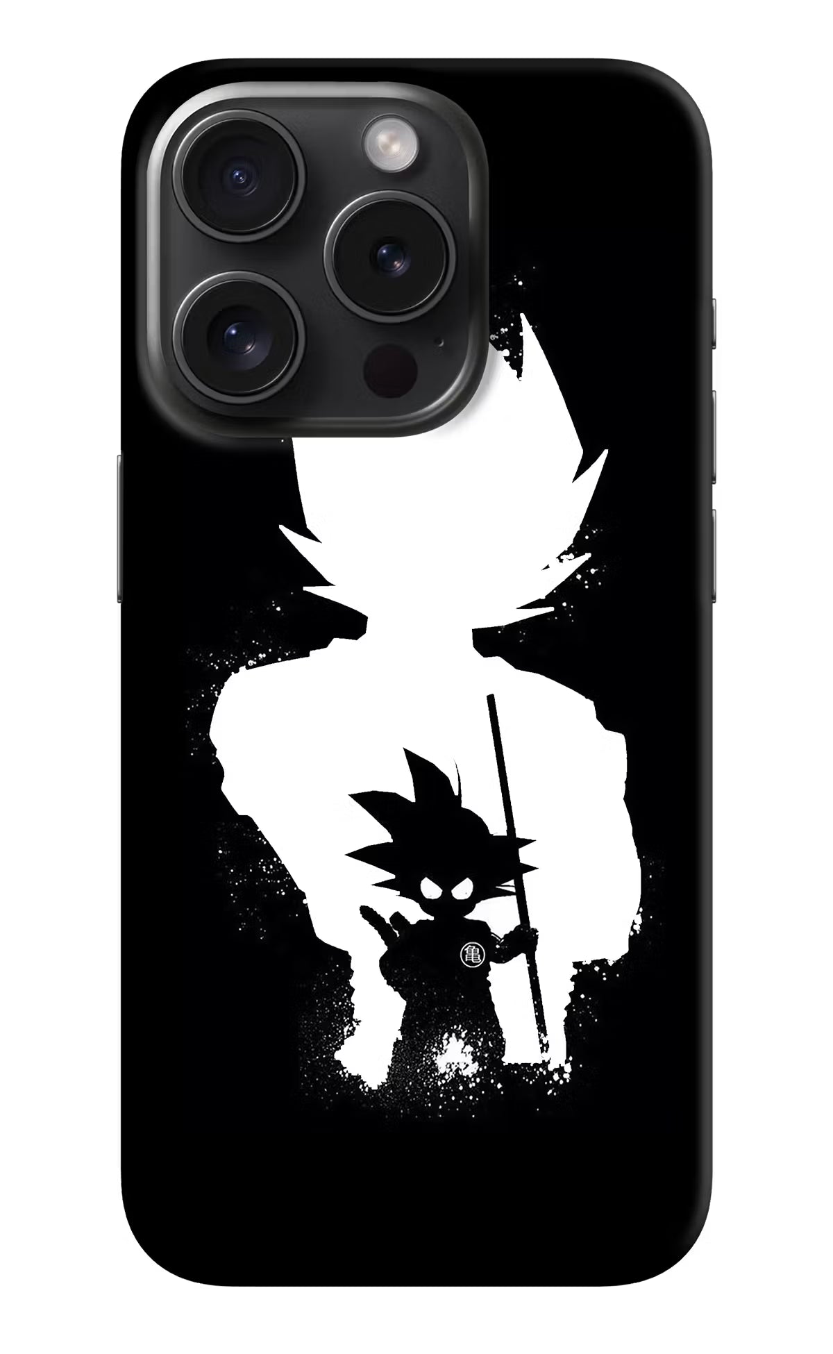 Goku Shadow iPhone 15 Pro Hard Case Back Cover by Casekaro
