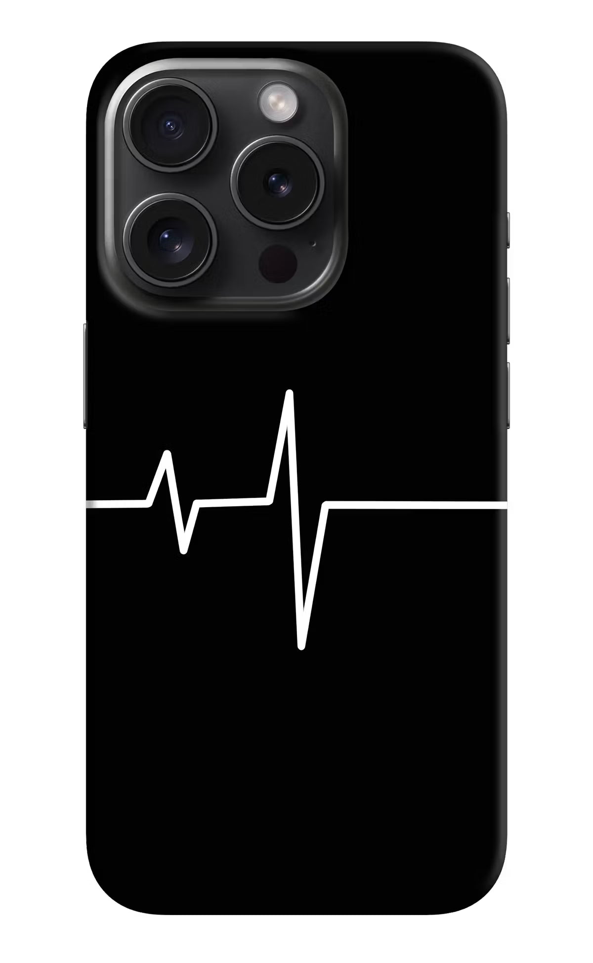 Heart Beats iPhone 15 Pro Hard Case Back Cover by Casekaro