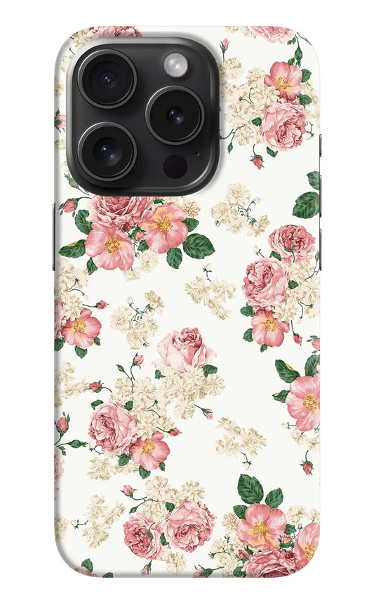 Flowers iPhone 15 Pro Hard Case Back Cover by Casekaro