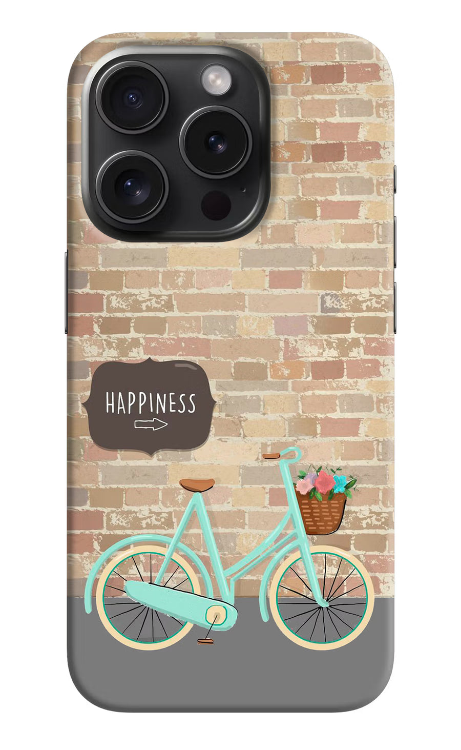Happiness Artwork iPhone 15 Pro Back Cover, Hard case