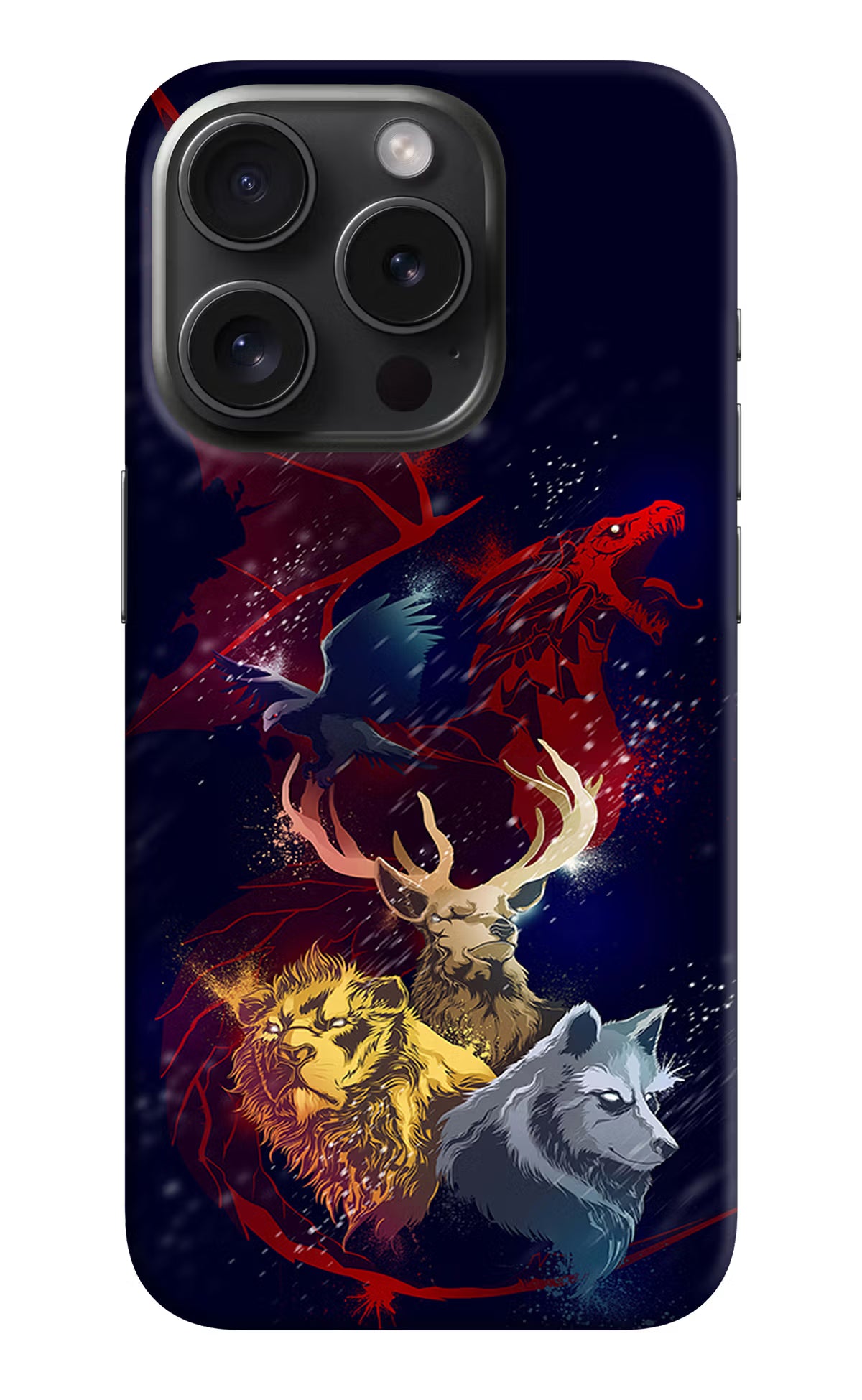 Game Of Thrones iPhone 15 Pro Hard Case Back Cover by Casekaro