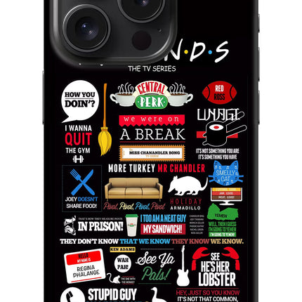 FRIENDS iPhone 15 Pro Hard Case Back Cover by Casekaro