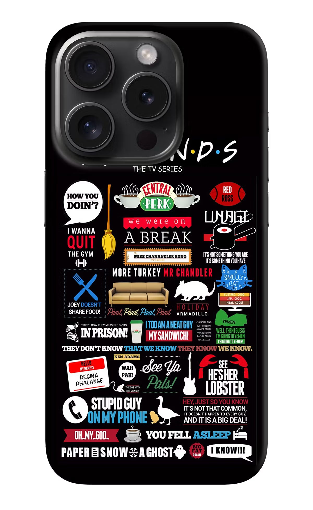FRIENDS iPhone 15 Pro Hard Case Back Cover by Casekaro