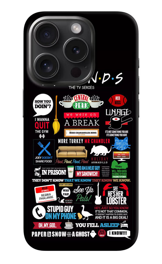 FRIENDS iPhone 15 Pro Hard Case Back Cover by Casekaro