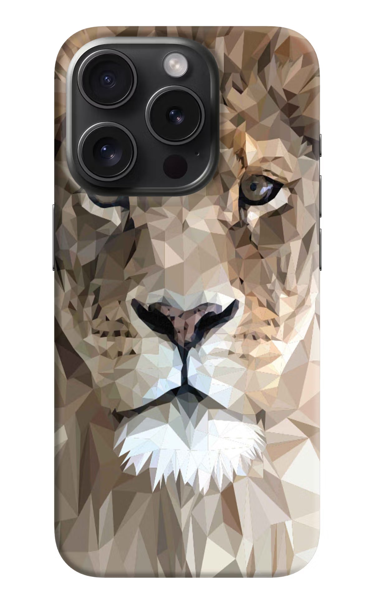 Lion Art iPhone 15 Pro Hard Case Back Cover by Casekaro