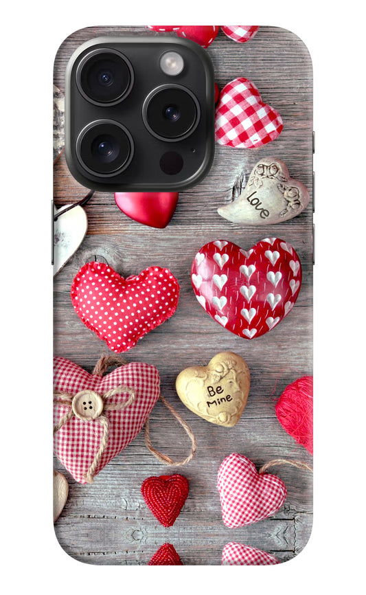 Love Wallpaper iPhone 15 Pro Hard Case Back Cover by Casekaro