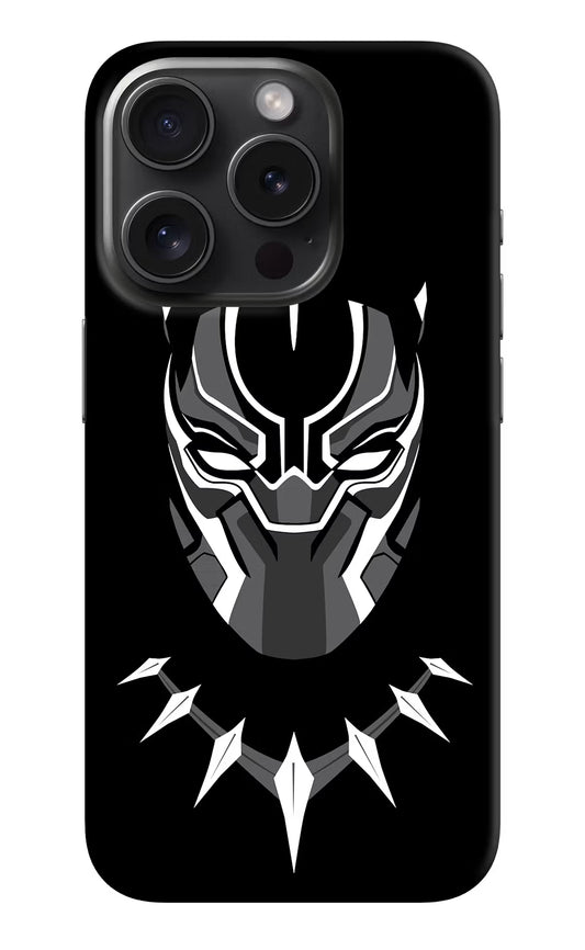 Black Panther iPhone 15 Pro Hard Case Back Cover by Casekaro