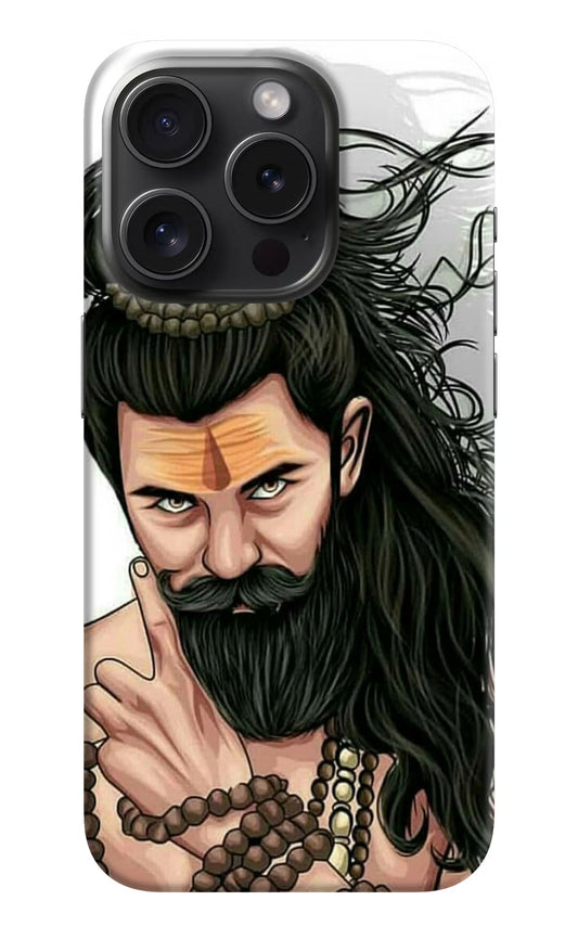 Mahadev iPhone 15 Pro Hard Case Back Cover by Casekaro