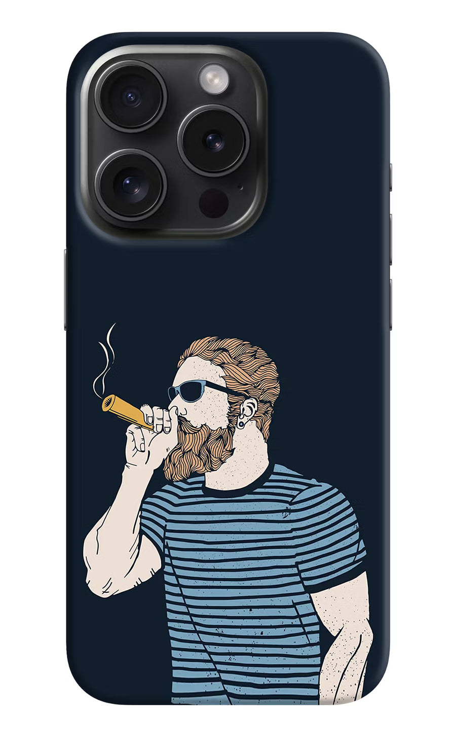 Smoking iPhone 15 Pro Back Cover, Hard case