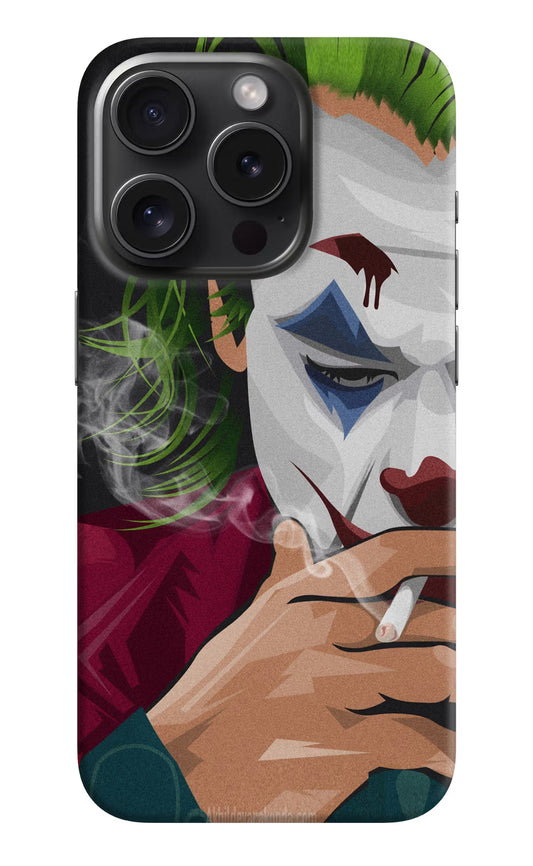 Joker Smoking iPhone 15 Pro Hard Case Back Cover by Casekaro