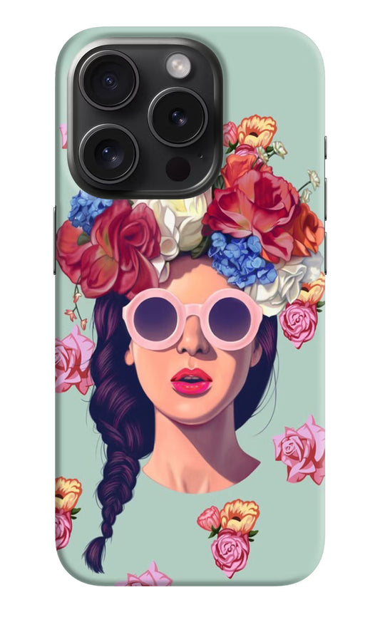 Pretty Girl iPhone 15 Pro Hard Case Back Cover by Casekaro
