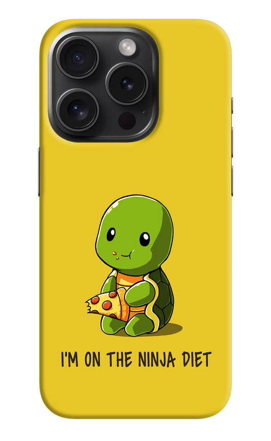 I'm on Ninja Diet iPhone 15 Pro Hard Case Back Cover by Casekaro