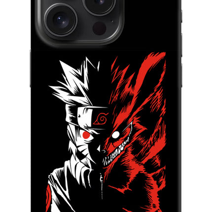 Naruto Two Face iPhone 15 Pro Hard Case Back Cover by Casekaro