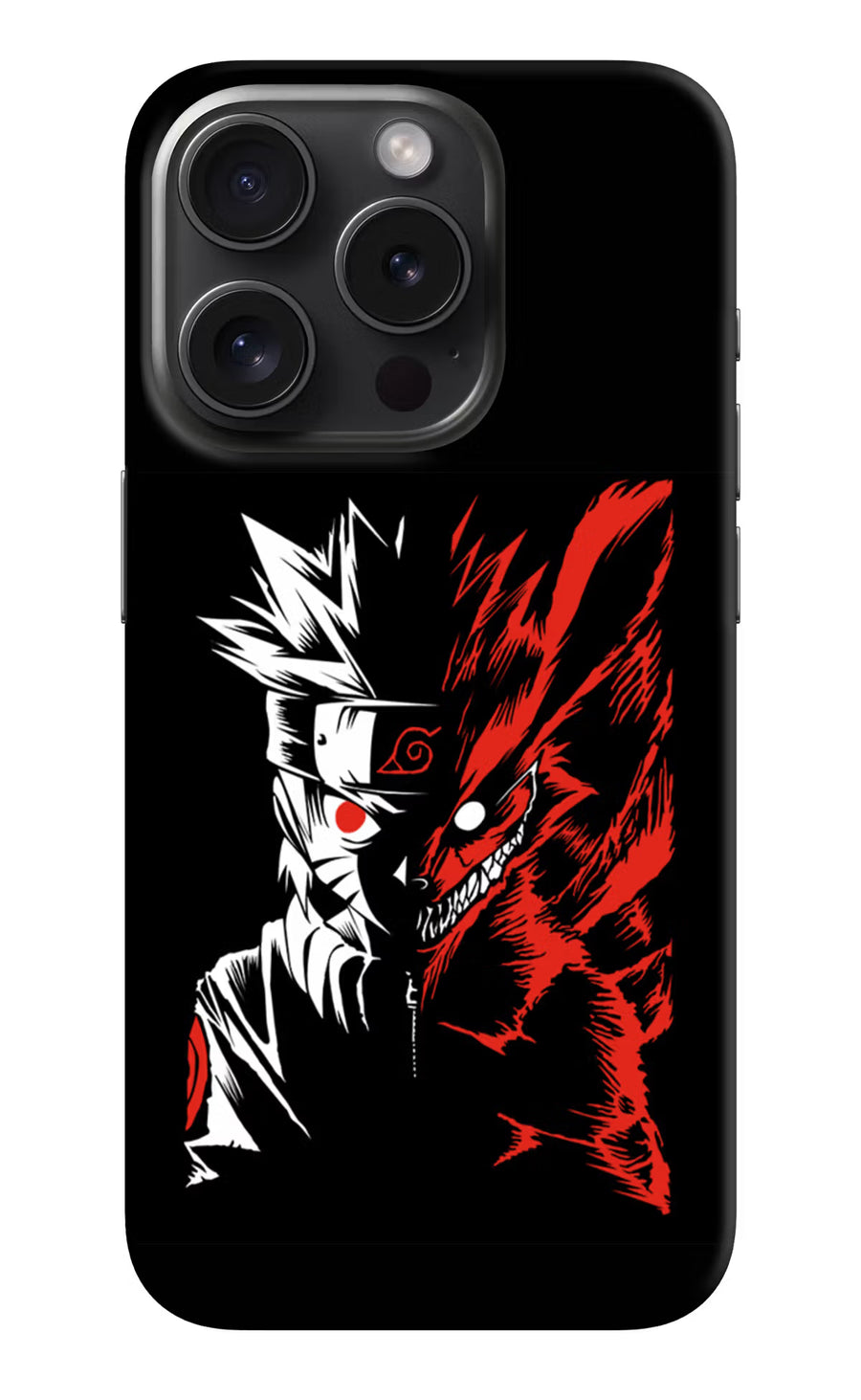 Naruto Two Face iPhone 15 Pro Back Cover, Hard case