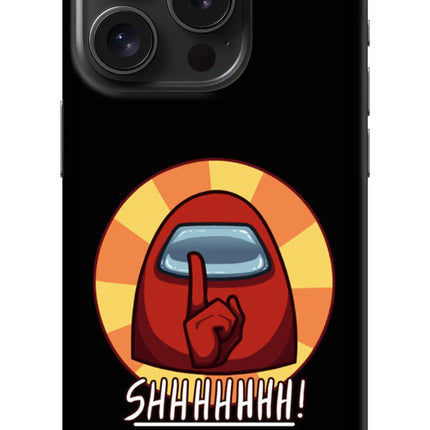 Among Us Shhh! iPhone 15 Pro Hard Case Back Cover by Casekaro