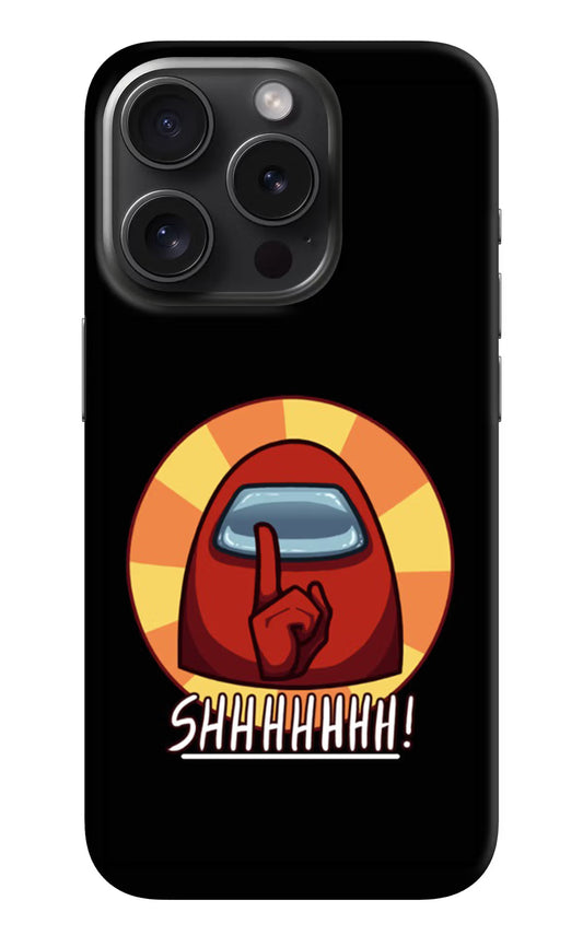 Among Us Shhh! iPhone 15 Pro Hard Case Back Cover by Casekaro