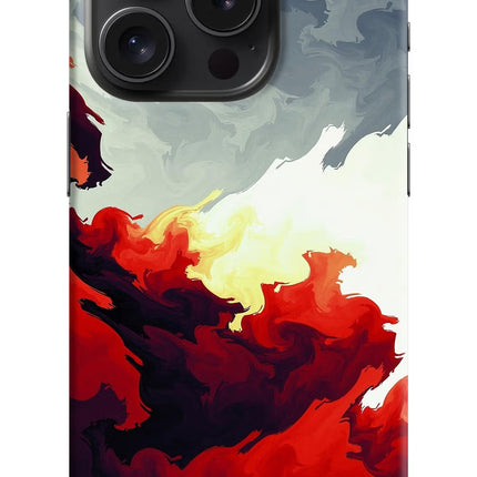 Fire Cloud iPhone 15 Pro Hard Case Back Cover by Casekaro