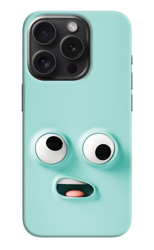 Funny Cartoon iPhone 15 Pro Hard Case Back Cover by Casekaro