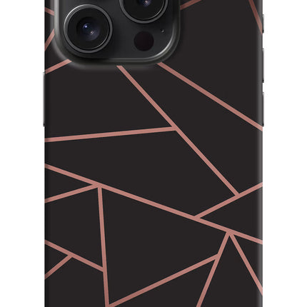 Geometric Pattern iPhone 15 Pro Hard Case Back Cover by Casekaro