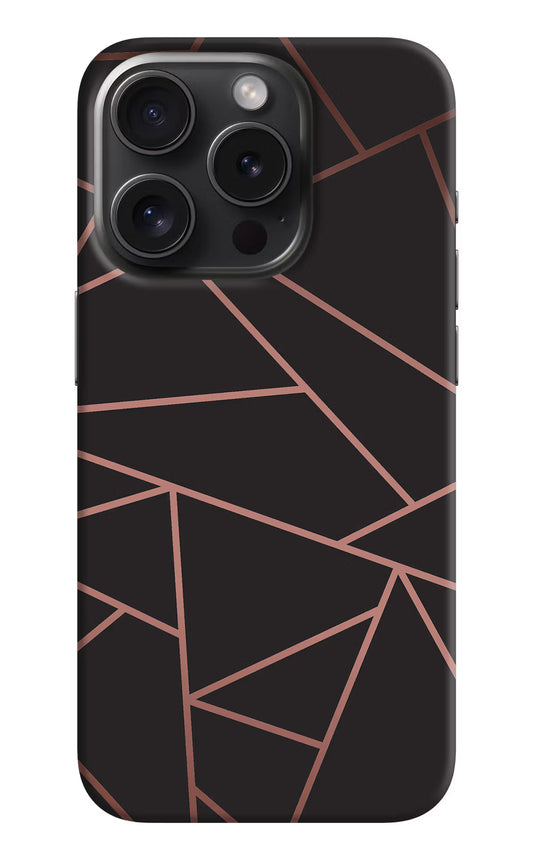 Geometric Pattern iPhone 15 Pro Hard Case Back Cover by Casekaro