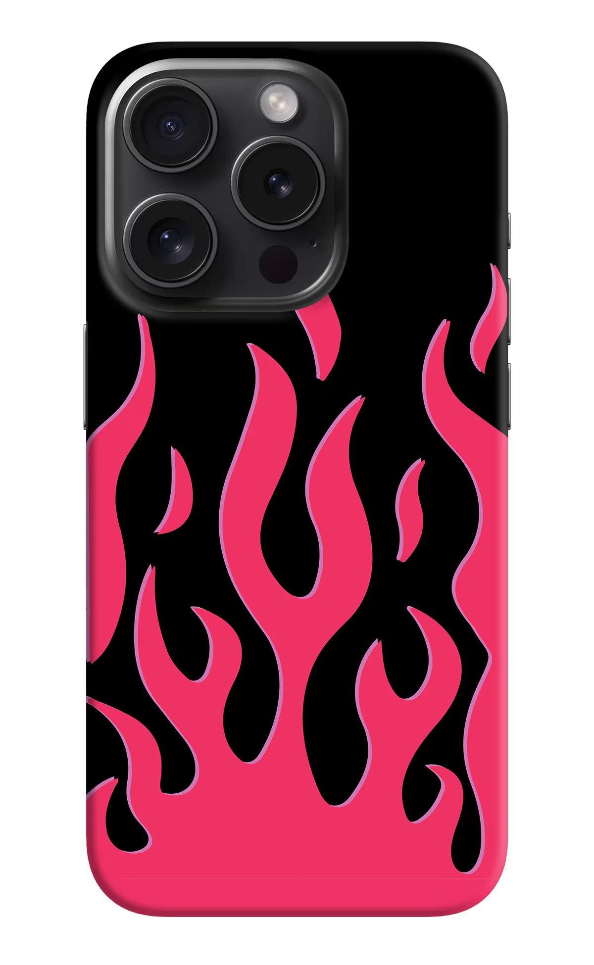 Fire Flames iPhone 15 Pro Hard Case Back Cover by Casekaro
