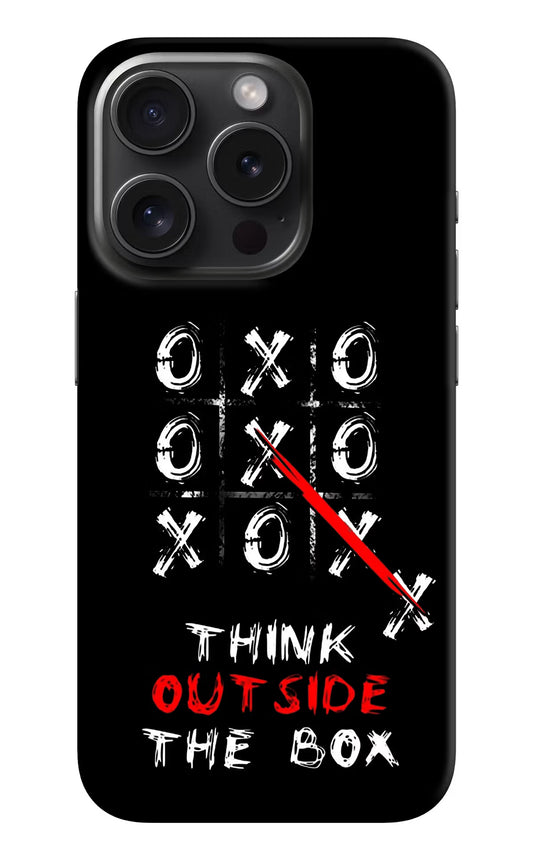 Think out of the BOX iPhone 15 Pro Hard Case Back Cover by Casekaro