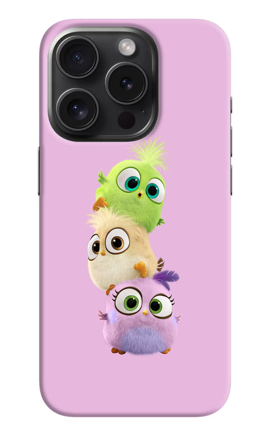 Cute Little Birds iPhone 15 Pro Hard Case Back Cover by Casekaro