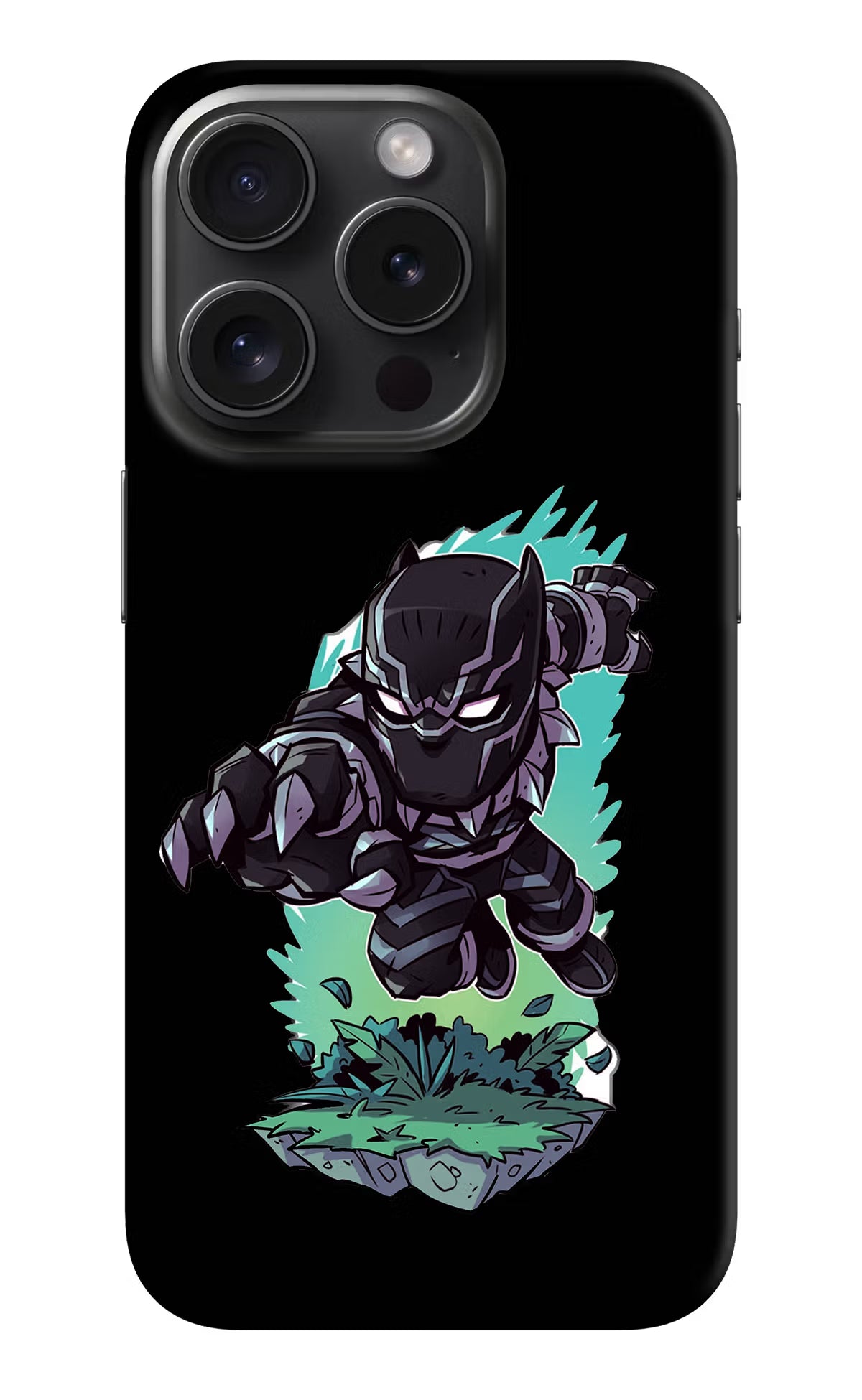 Black Panther iPhone 15 Pro Hard Case Back Cover by Casekaro