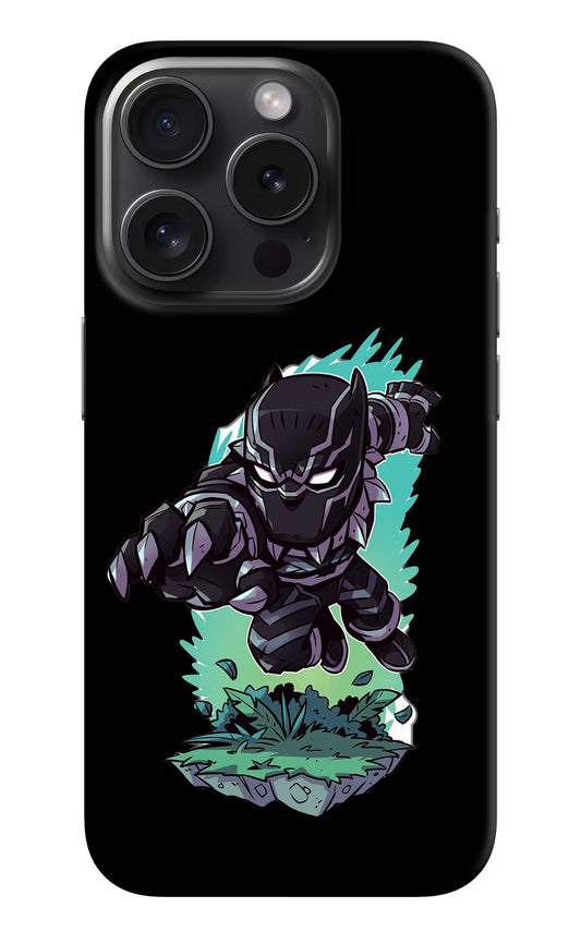 Black Panther iPhone 15 Pro Hard Case Back Cover by Casekaro