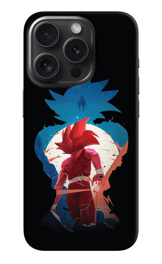 Goku iPhone 15 Pro Hard Case Back Cover by Casekaro