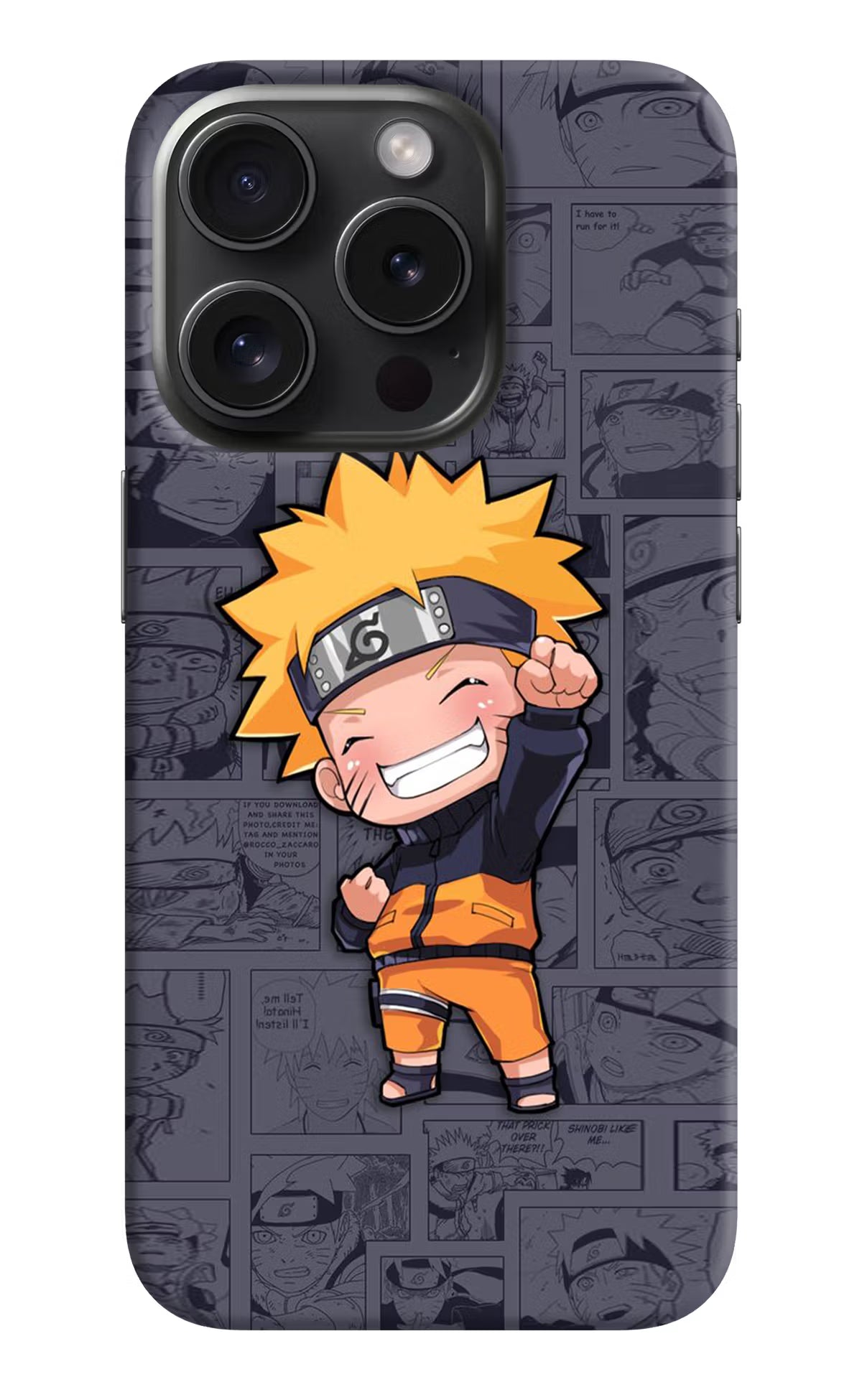Chota Naruto iPhone 15 Pro Hard Case Back Cover by Casekaro