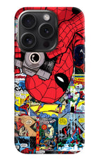 Spider Man iPhone 15 Pro Hard Case Back Cover by Casekaro