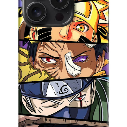 Naruto Character iPhone 15 Pro Hard Case Back Cover by Casekaro