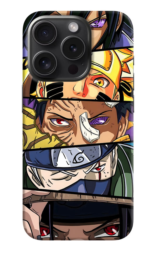 Naruto Character iPhone 15 Pro Hard Case Back Cover by Casekaro