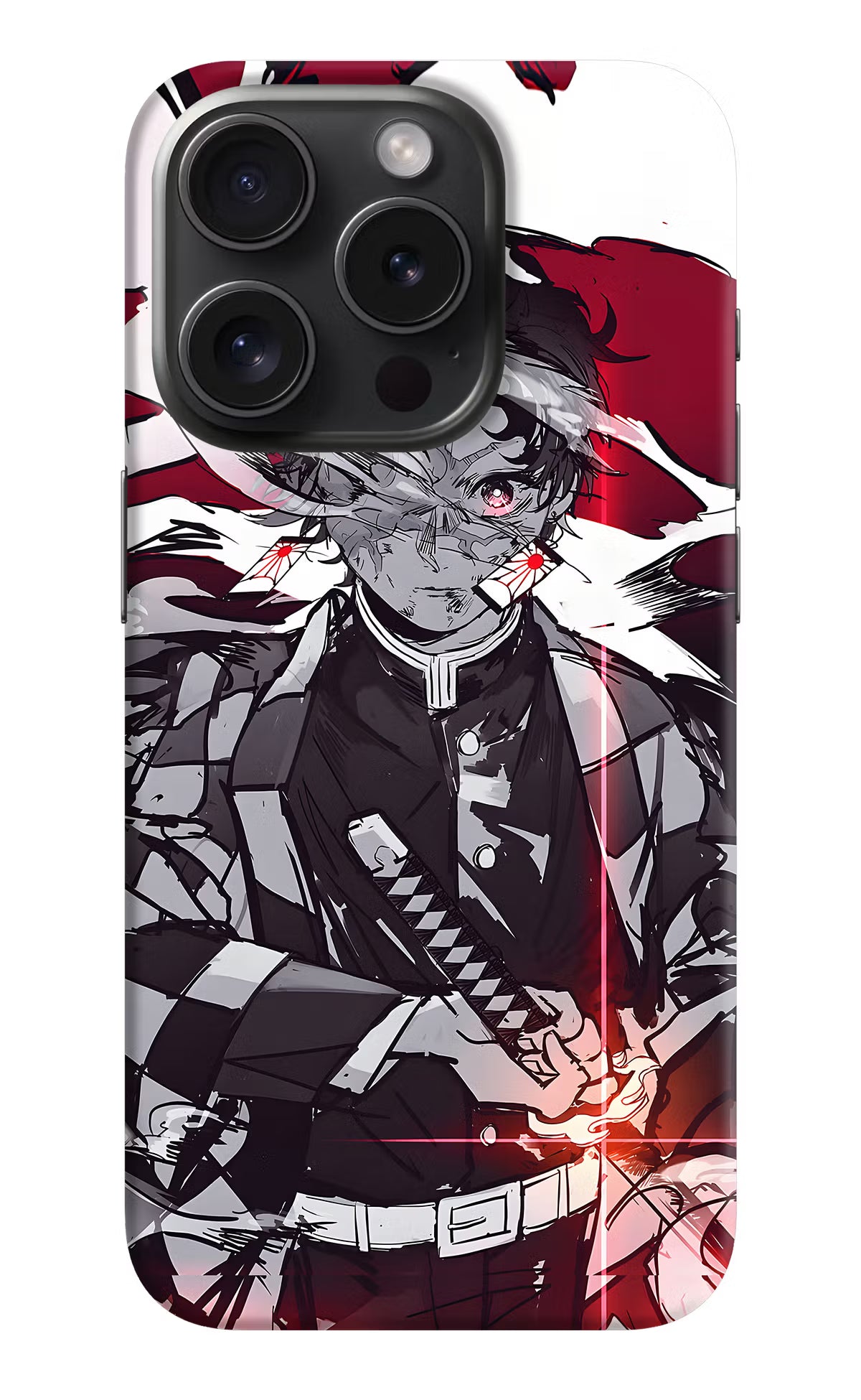 Demon Slayer iPhone 15 Pro Hard Case Back Cover by Casekaro