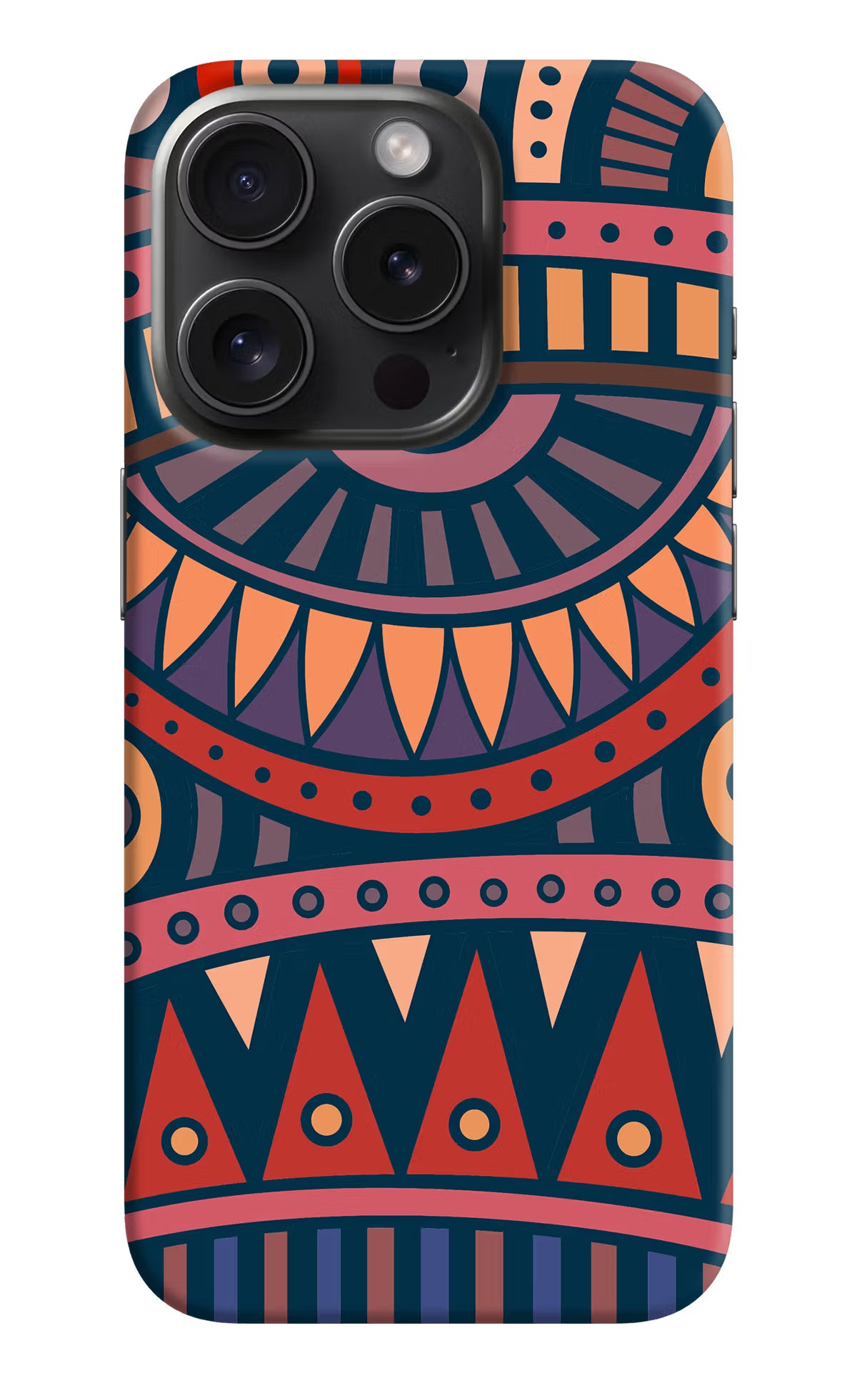 African Culture Design iPhone 15 Pro Hard Case Back Cover by Casekaro