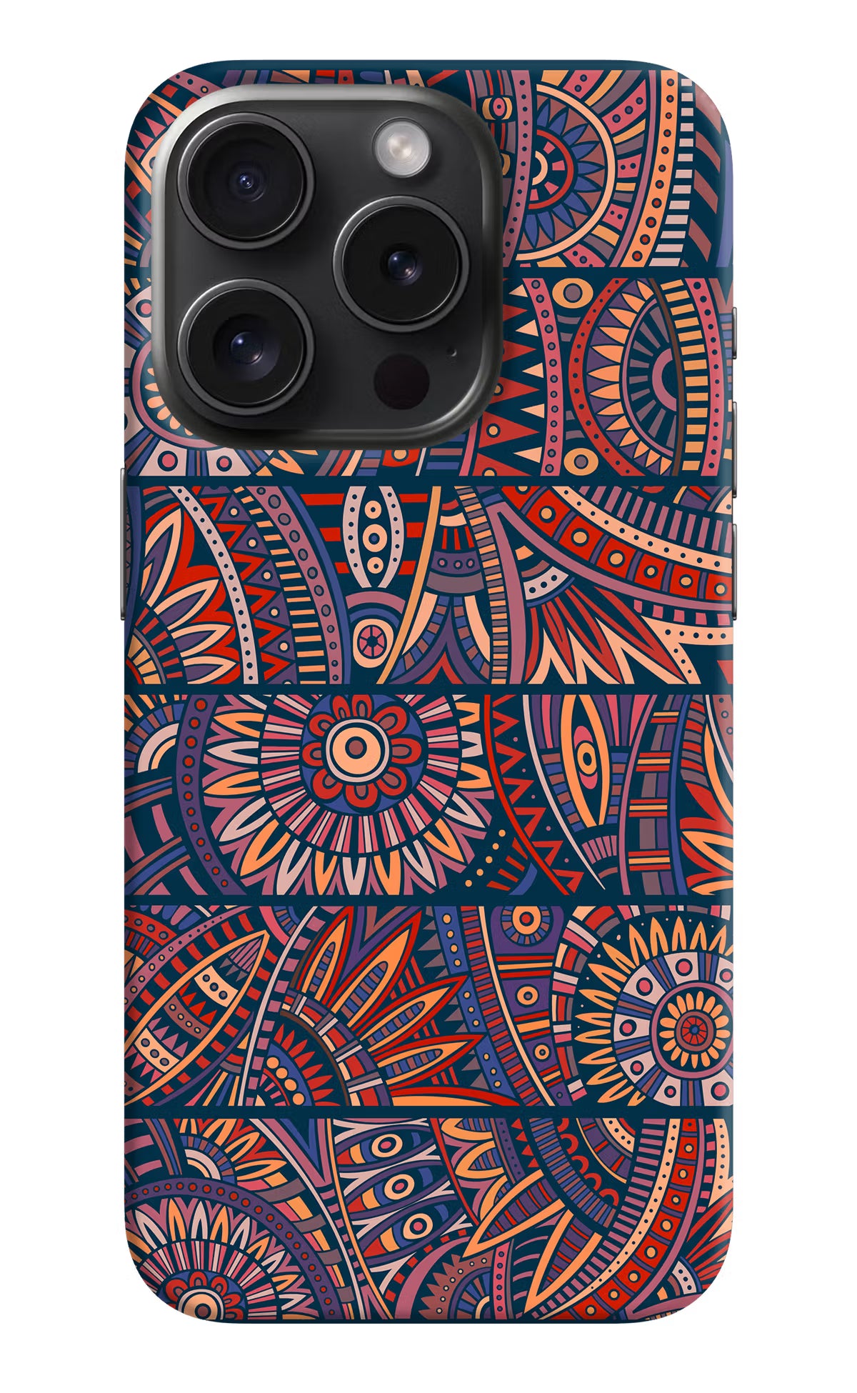 African Culture Design iPhone 15 Pro Hard Case Back Cover by Casekaro