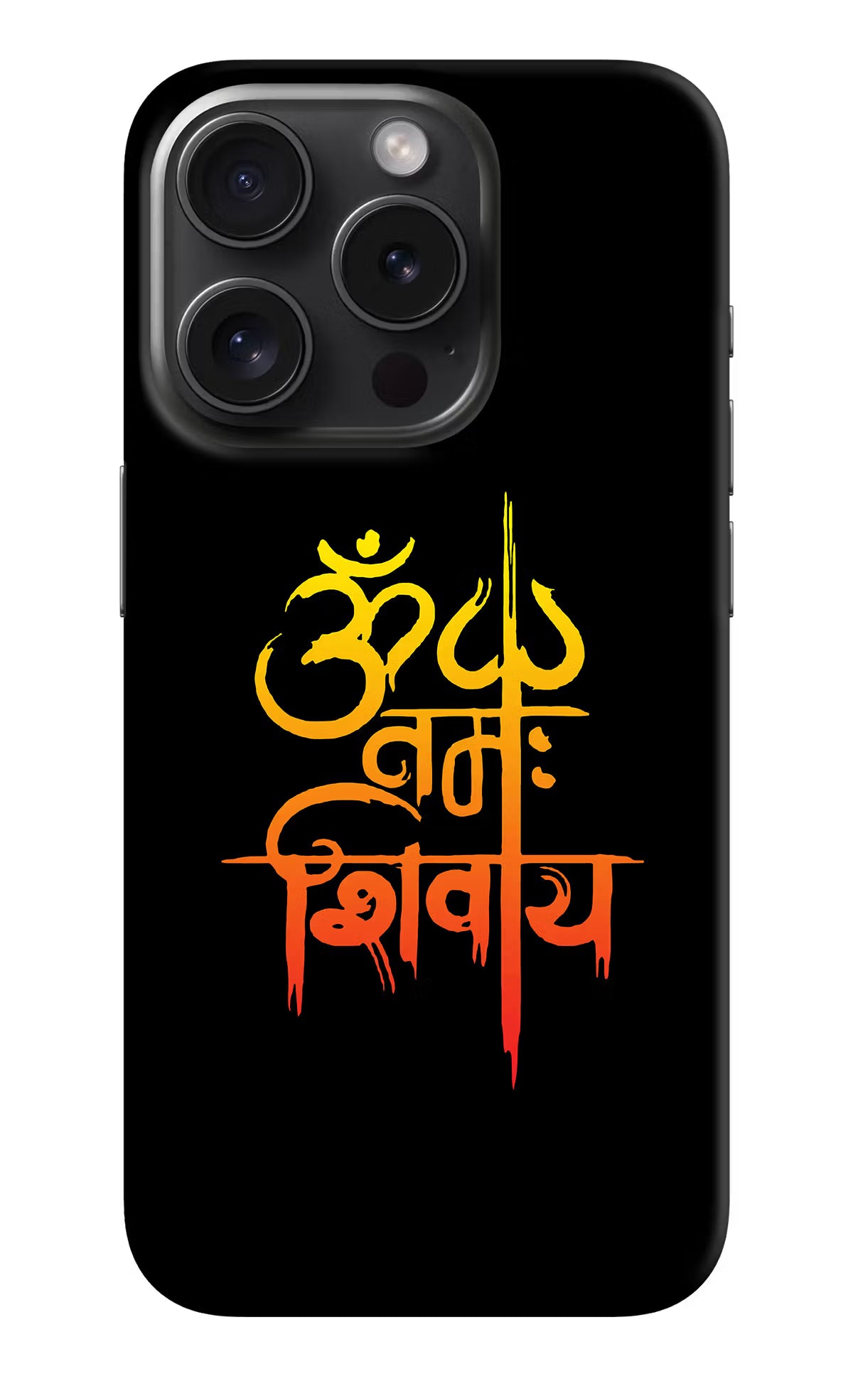 Om Namah Shivay iPhone 15 Pro Hard Case Back Cover by Casekaro