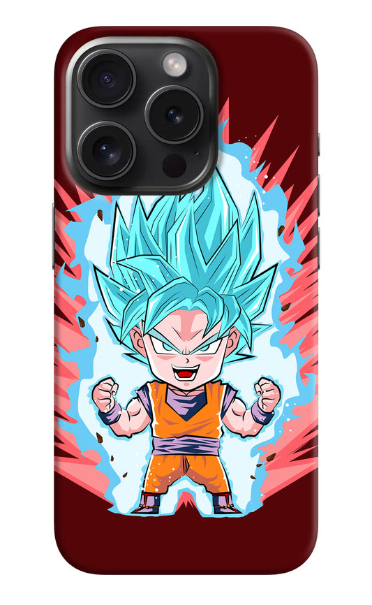 Goku Little iPhone 15 Pro Hard Case Back Cover by Casekaro