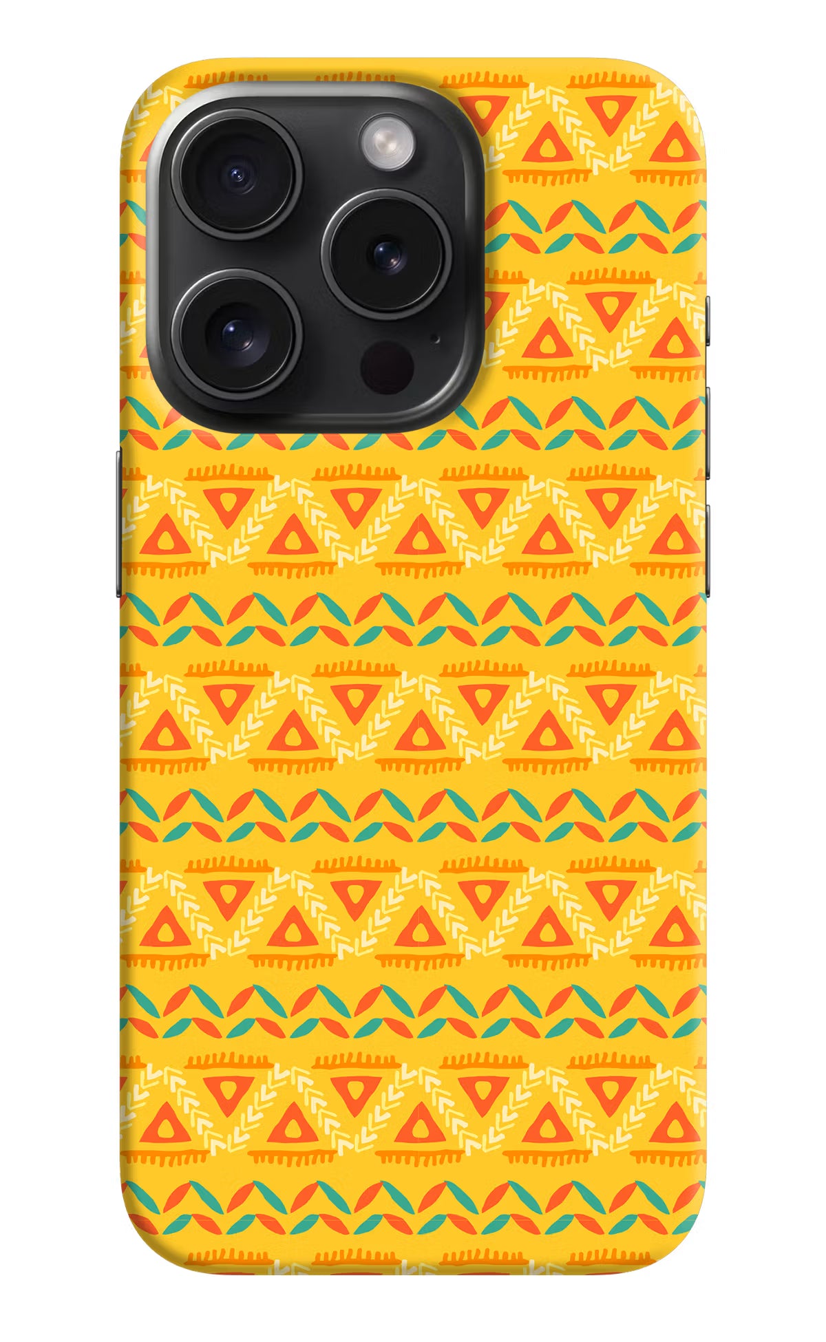 Tribal Pattern iPhone 15 Pro Hard Case Back Cover by Casekaro