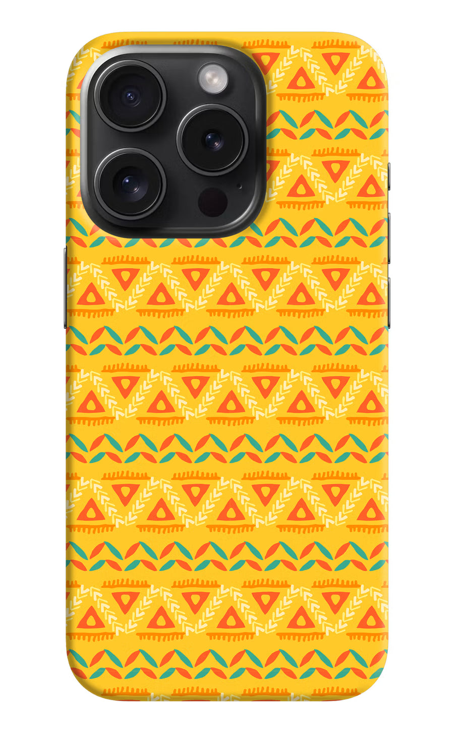 Tribal Pattern iPhone 15 Pro Back Cover, Hard case